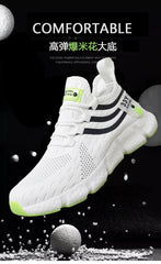 Men’s Thick-Soled Sneakers – Breathable Summer Running & Tennis Shoes, Comfortable Casual Footwear in Large Sizes