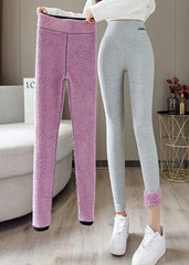 Winter Fleece Lined Tights Warm Thermal Leggings Thick Plush Stockings Pantyhose For Winter