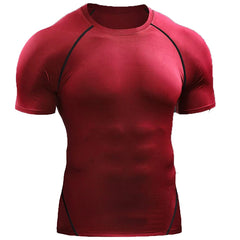 Men's Compression T-Shirt – Quick-Dry, Elastic Running & Gym Sportswear for Athletic Workouts