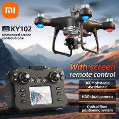 Xiaomi KY102 MAX Professional Drone – 10KM Range, Dual HD Camera, Obstacle Avoidance, Screen Control, Brushless Motor RC Quadcopter