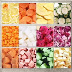 Commercial Electric Vegetable Dicer & Slicer – 5-Blade Food Processor for Cubing, Strips & Slices of Potatoes, Carrots & Fruits