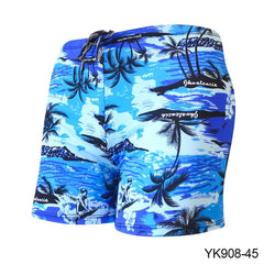 Multicolor Printed Adult Swimming Briefs – Breathable Men's Swim Trunks for Beach, Hot Springs & Drift