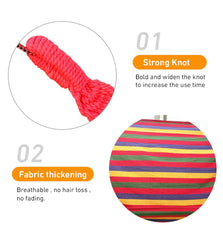 WESTTUNE Outdoor Canvas Hammock | Camping Swing with Tree Ropes | 200kg Load-Bearing for Garden, Patio & Backyard