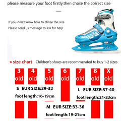 Beginners Breathable Adjustable Winter Ice Blade Speed Skates Shoes Children Ice Blade Warm Thermal Ice Hockey Skating Shoes