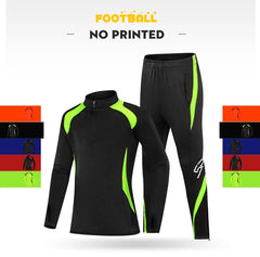 Kids’ Football Tracksuit – Warm Fleece Long Sleeve Soccer Sportswear Set with Sweatshirt & Jogging Jacket for Boys