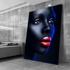 Modern African Woman Canvas Painting – Sexy Black Girl Scandinavian Wall Art Poster for Home Decor & Gifts