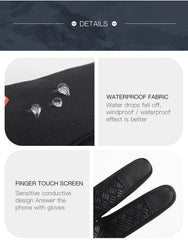 Autumn-Winter Motorcycle Gloves – Windproof, Anti-Slip, Touchscreen Fleece Gloves for Men & Women