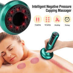 Electric Cupping Massager – Vacuum Suction & GuaSha with Infrared Heat for Anti-Cellulite & Body Slimming