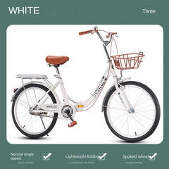 Folding Mountain Bike for Boys & Girls – Variable Speed Bicycle for Primary & Secondary School Students | 18", 20", 24" Sizes