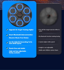 Music Boxing Machine – Smart Bluetooth Wall-Mounted Boxing Trainer | Electronic Punching Target for Home Gym & Fitness