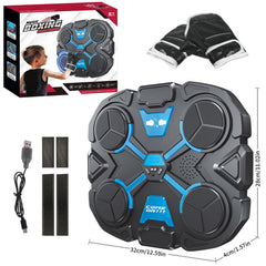 Funny Music Boxing Machine for Children – Smart Wall-Mounted Decompression Boxing Trainer with Interactive Music & LED Target Toy