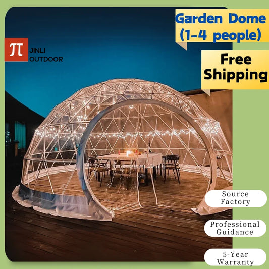 Garden Dome Igloo Tent 9.5 ft x 5.8 ft – Upgraded Transparent Greenhouse Dome with TPU Cover & Polyester Mesh for Outdoor Use