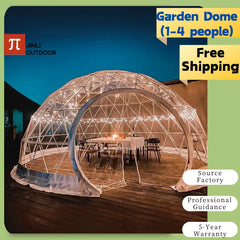 Garden Dome Igloo Tent 9.5 ft x 5.8 ft – Upgraded Transparent Greenhouse Dome with TPU Cover & Polyester Mesh for Outdoor Use