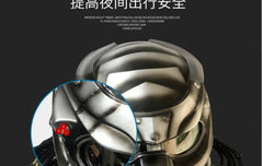 Iron Blood Warrior Predator Motorcycle Helmet – Retro Off-Road Full-Face Helmet for Men | Personalized Design | DOT & ECE Certified