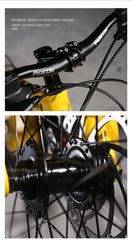 Foldable Mountain Bike for Men & Teens – Dual Shock Absorption, 21-Speed, Road & Off-Road Bicycle for Students & Adults