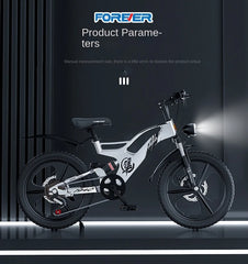 SKIG 18-Inch Magnesium Alloy Mountain Bike – Dual Shock Absorption Bicycle for Boys & Girls Ages 8–14 | Lightweight & Durable