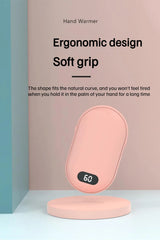 New Hand Warmer Power Bank 2in1 USB Rechargeable Winter Mini Hand Warmer Electric Heater Pocket Warmer high-capacity Winter Gift