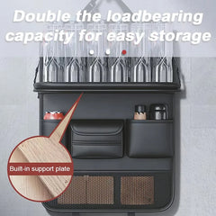 SEAMETAL Car Backseat Organizer – Multi-Pocket Storage Bag with Foldable Tablet Tray & Large Capacity