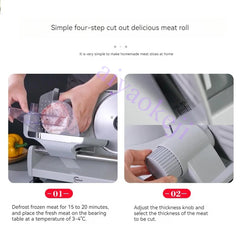 Multifunctional Electric Slicer – Lamb, Beef, Vegetable, Bread, and Sausage Slicing Machine