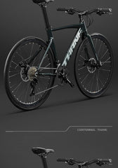 Ruta Aluminum Road Bike – 29" Wheel 12-Speed Mountain Bike | Lightweight Bicicleta de Ciclismo Aro 29 | Carbon Style Frame