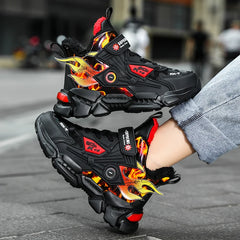 Boys' Fashion Sneakers – Thick-Soled, Warm & Comfortable Anti-Slip Outdoor Sports Shoes for Kids