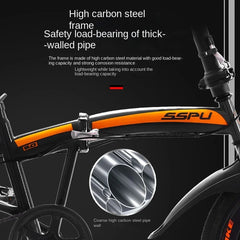 Cooya 20-Inch Folding Bicycle for Men & Women – Ultra Lightweight & Portable, No Installation Required | Adult Variable Speed Bicycle