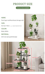Multi-Tier Plant Stand - 4/6/8 Tier Flower Pot Shelf for Indoor & Balcony Storage