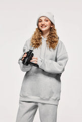 INFLATION 350gsm Thick Velvet Tracksuit – Unisex Solid Color Jogging Suit | 2023 Trendy Matching Fleece Sweatpants & Hoodie Set