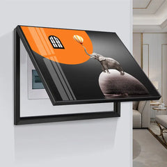 ravel Shark Creative Art Poster – 45x35CM Fashion Home Decor & Electric Meter Box Cover