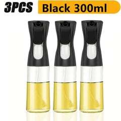 3PCS Oil Sprayer Bottles (200/300ml) | Kitchen Cooking Oil Dispenser & Vinegar Sauce Sprayer for BBQ, Fitness & Fat Loss