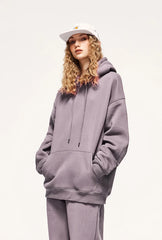 INFLATION 350gsm Thick Velvet Tracksuit – Unisex Solid Color Jogging Suit | 2023 Trendy Matching Fleece Sweatpants & Hoodie Set