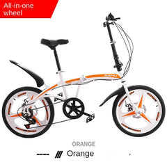 Cooya 20-Inch Folding Bicycle for Men & Women – Ultra Lightweight & Portable, No Installation Required | Adult Variable Speed Bicycle