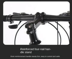 TULX High-Carbon Steel Bicycle – 21-Speed with Front Fork Lock & Dual Disc Brakes | Strong & Stable Ride