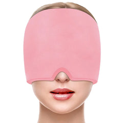 360° Gel Migraine Ice Head Wrap – Hot & Cold Therapy Headache Relief Hat for Migraine, Sinus, and Stress
