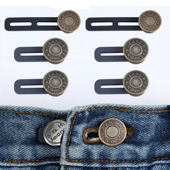 6 Pcs Jeans & Pants Button Extenders | Universal Waist Expander for Men & Women | Instant Belt Extension Solution