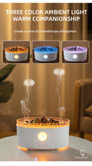 Rain Cloud Aroma Diffuser & Zen Raindrop Humidifier – Ultrasonic Essential Oil Diffuser with Soothing Rain Sounds | 3-Color LED Night Light & Desktop Water Drip Sprayer