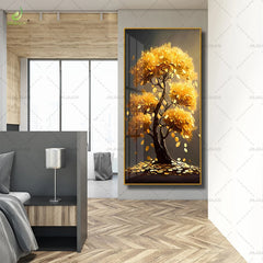Modern Landscape Paintings – Crystal Porcelain Art Murals for Living Room