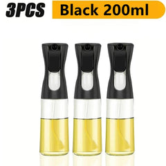 3PCS Oil Sprayer Bottles (200/300ml) | Kitchen Cooking Oil Dispenser & Vinegar Sauce Sprayer for BBQ, Fitness & Fat Loss