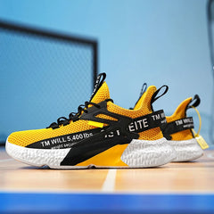 Men’s Lightweight Mesh Sneakers – Breathable Summer Running & Walking Shoes, Elastic Casual Outdoor Sports Trainers