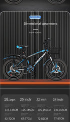 Chase New 20-Inch Variable Speed Mountain Bike – For Children Ages 8–12 | Boys & Girls Primary School Bicycle