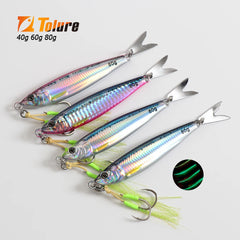 3D Printed Fast Sinking Metal Jig Lure | 20g-80g Saltwater Shore Casting & Vertical Fishing Lure