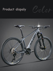 26 & 27.5 Inch Mountain Bike - Lightweight Magnesium Alloy Frame, 24/27/30/33 Speed Gears, Hydraulic Disc Brake, All-Terrain Bicycle for Men & Women