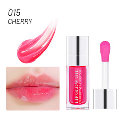 Hydrating Lip Glow Oil – Moisturizing Plumping Lip Gloss, Transparent & Tinted for Dry Lips & Lip Care | Perfect Gift for Mother's Day