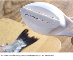 Kitchen Household Fish Scale Scraper with Lid – Manual Descaling & Brushing Tool for Easy Fish Cleaning