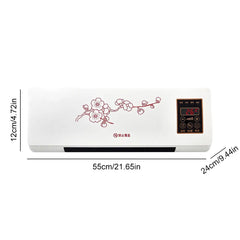 Mini Cold Air Conditioner 1800W Wall Mounted Air Cooler Touch Screen Electric Home Heater for Dormitory/Bedroom/Bathroom/Kitchen