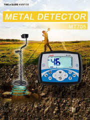Treasure Hunter MT705 Professional Underground Metal Detector – V-Flex Tech, Waterproof 11" Coil, High Sensitivity Scanner