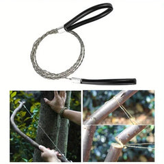 2PCS Portable Stainless Steel Wire Saw | Manual PVC Pipe & Chain Saw for Hiking, Camping & Hunting
