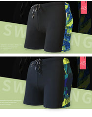 Summer Adult Swimming Trunks – Men's Printed Swim Shorts | Elastic Boxer Swimwear for Beach, Surf & Bathing Suit