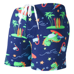 Children's Swimming Trunks – Flat Camo Printed Boys' Shorts | Big Boys' Hot Spring Bathing Suit