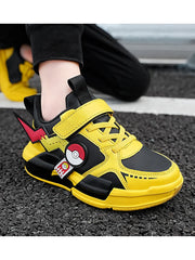 Cartoon Kids Sneakers – Classic Leather Casual Walking Shoes for Boys & Girls, Outdoor Fashion Footwear